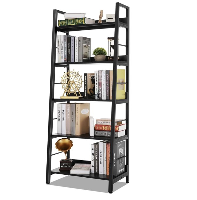 5-Tier Ladder Bookshelf