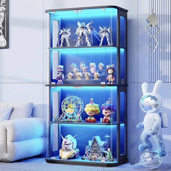 LED Figure Display Cabinet